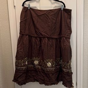 Avenue Brown Skirt